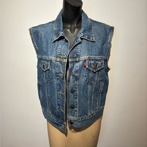 Levi's Classic Blue Denim Vest